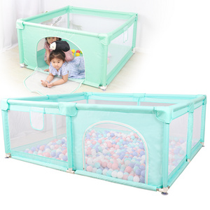 China Manufacturer Plastic Foldable Baby Playpen Safety Baby Playpens Large Baby Playpen With Swing