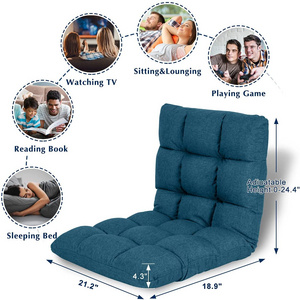 Best Selling Japanese Floor Chair Folding Lazy Sofa Fabric Folding Cover Recliner the Lazy Sofa Relaxing Sofa Chair