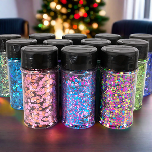 Wholesale 1oz 2oz Bulk Powder Glitter for Arts and Crafts Christmas Glitter