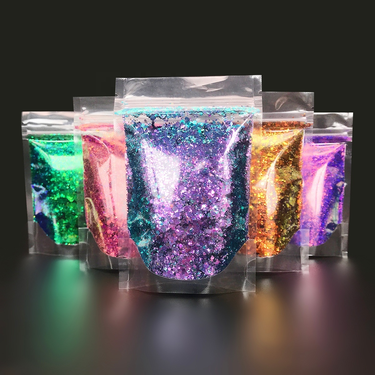 Eco-friendly Resistant Solvent polyester fine extra Wholesale glitter Chunky Mixed glitter