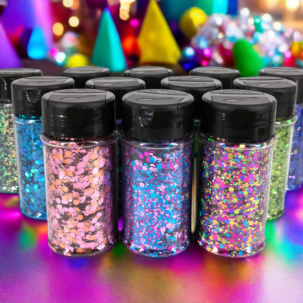 Wholesale 1oz 2oz Bulk Powder Glitter for Arts and Crafts Christmas Glitter