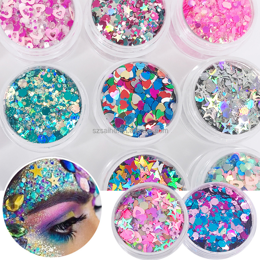 2024 New Arrivals Biodegradable Cosmetic Grade Extra Fine Glitter Confetti Matte Chunky Glitter