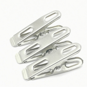 Small Metal Clothes Hanger Clips 304 Stainless Steel Clothes Pegs