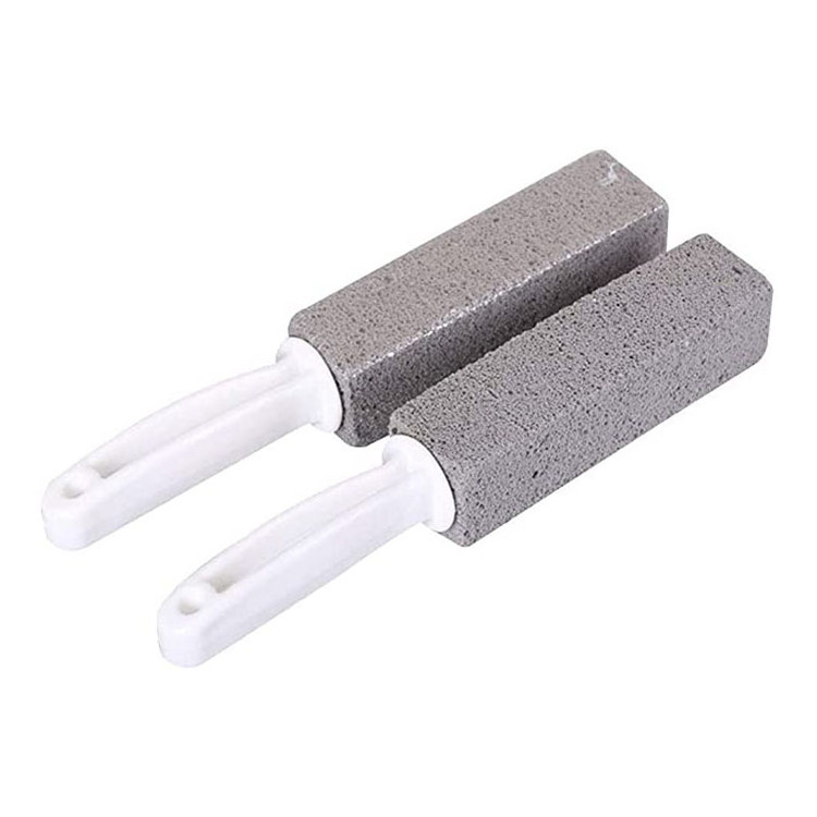 Foot Pumice Stone Toilet Cleaning Brush Bowl Cleaner Hard Water Ring Limescale Remover Pumice Toilet Brush with Handle