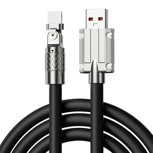 USB C Cable 120W Fast Charging Cable 180 Degree Rotate Zinc Alloy Data Sync Fast Charge Usb To Usb c Cable 3A