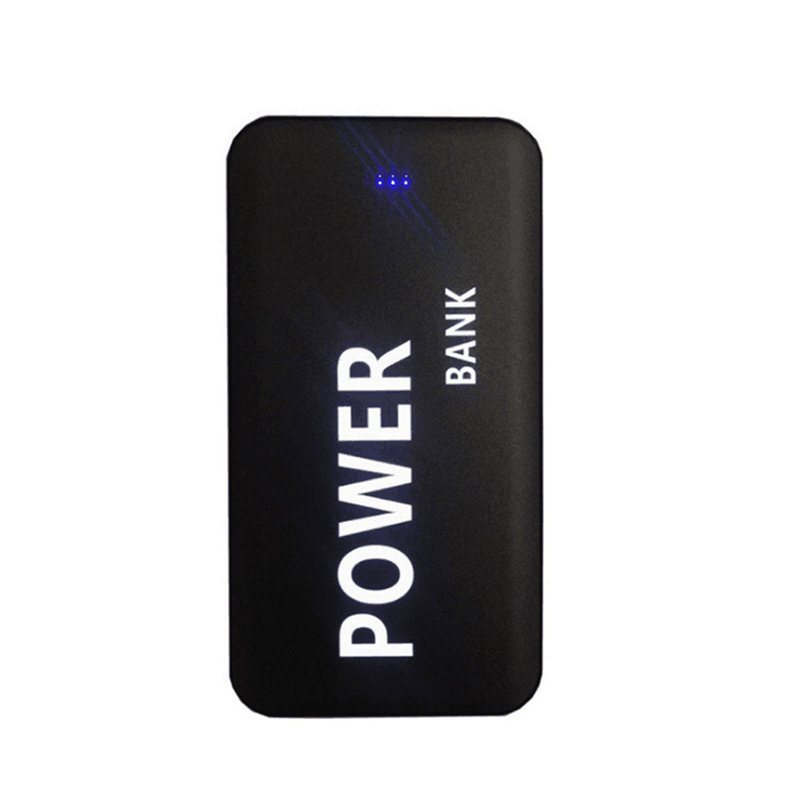 2020 New OEM Logo 5000mah Power Bank Super Slim Luminous Logo Mobile Power Bank Led Light Up Logo