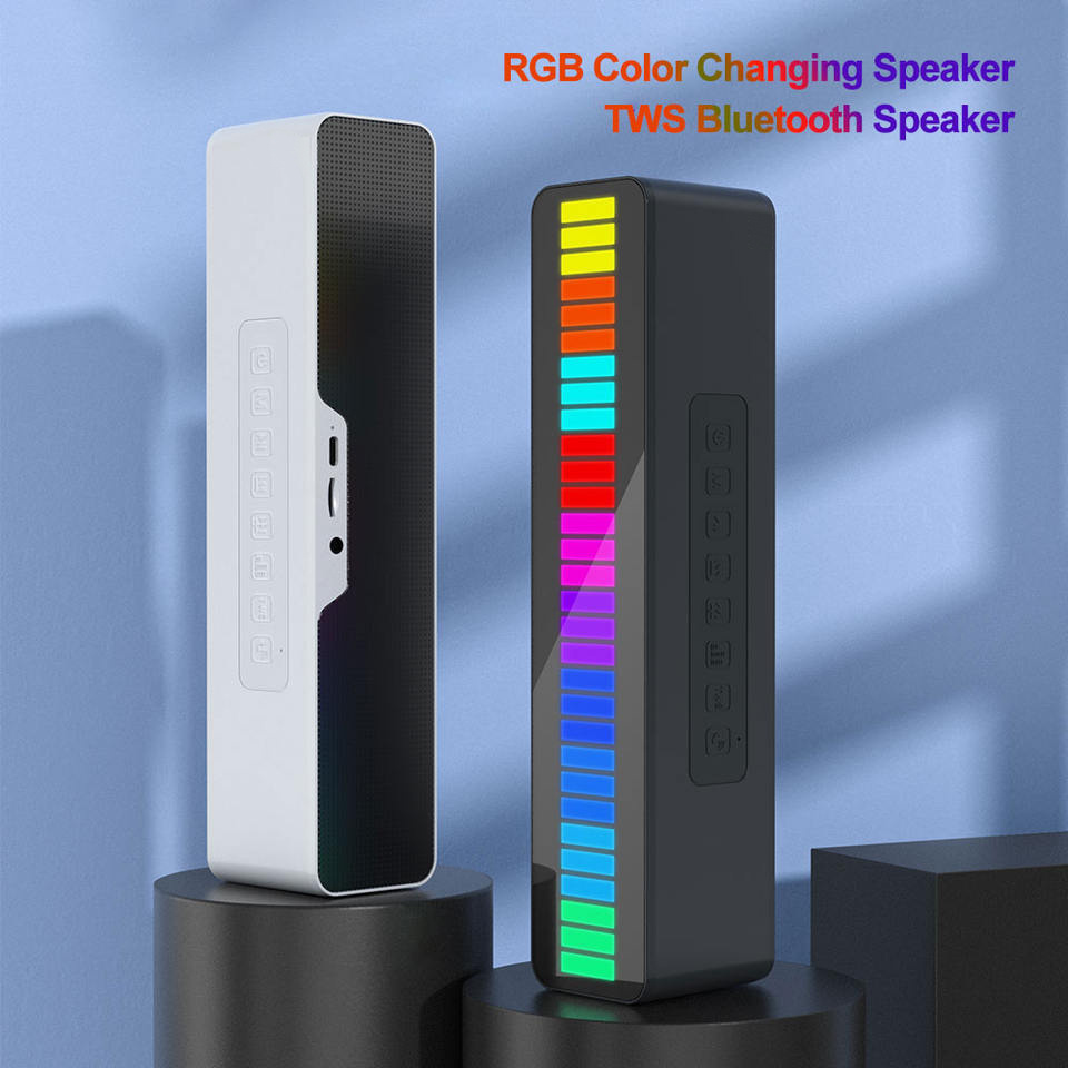 High Quality Pickup Speaker Led Rhythm Light Bluetooth Wireless Portable Bluetooth Speaker Sound led lights