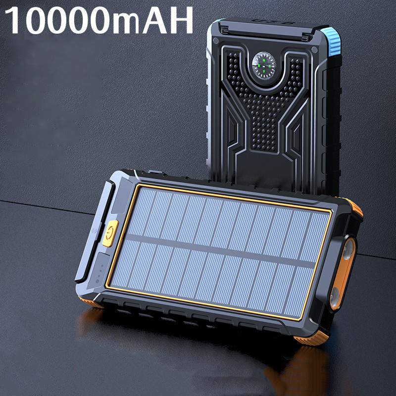 2023 ODM OEM 2 USB type-C Portable Powerbanks Solar Powerbank 10000mah / 20000mah Power Bank Solar in stock