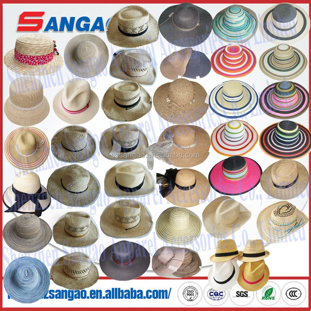 wholesale sombrero straw fedora hat for men and women