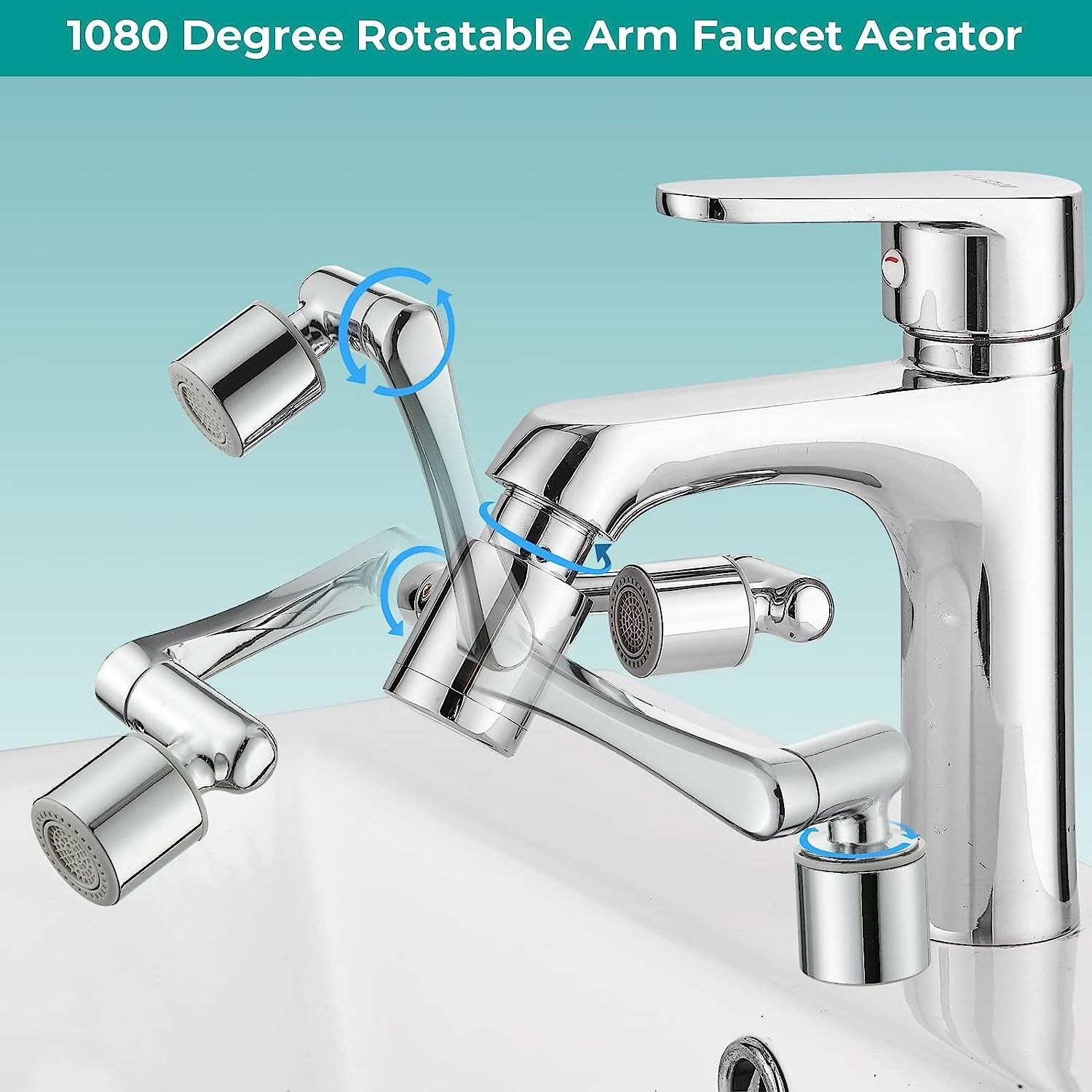 1080 Degree Rotatable Faucet Aerator, Rotating splash Filter Faucet