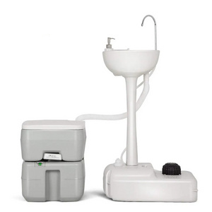 Portable Hand Wash Stand Camping Sink Hand Washing Station New HDPE Foot Pump Water Tank Camping Sink