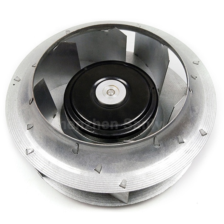 190*60mm 1300RPM 12V DC Centrifugal Flow Aluminum Backward Curved Impeller Fan