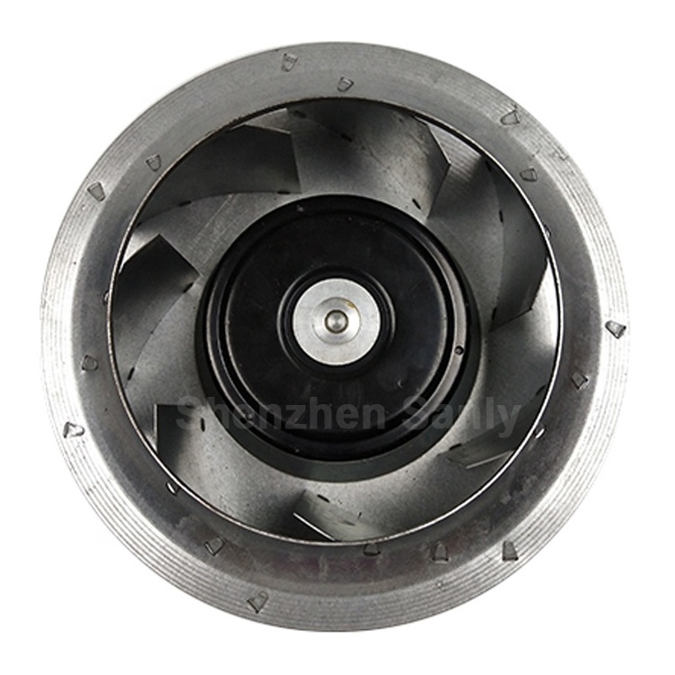 190*60mm 1300RPM 12V DC Centrifugal Flow Aluminum Backward Curved Impeller Fan