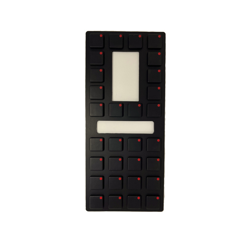 Wholesale Manufacturer's Metal Poly Dome IP65 Protection Level Graphic Overlay Rubber Keypad Button Telecommunication Equipment