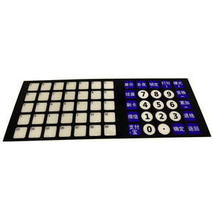 Factory Direct Customized Size Rubber Keypad Button Graphic Overlay for Medical and Telecommunication Equipment