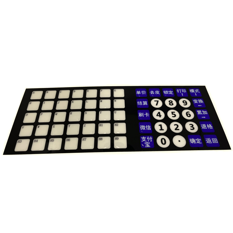 China High Quality Silver Ink Printing on PET Material Good Looking Metal Dome Membrane Switch Keypad & Keyboard