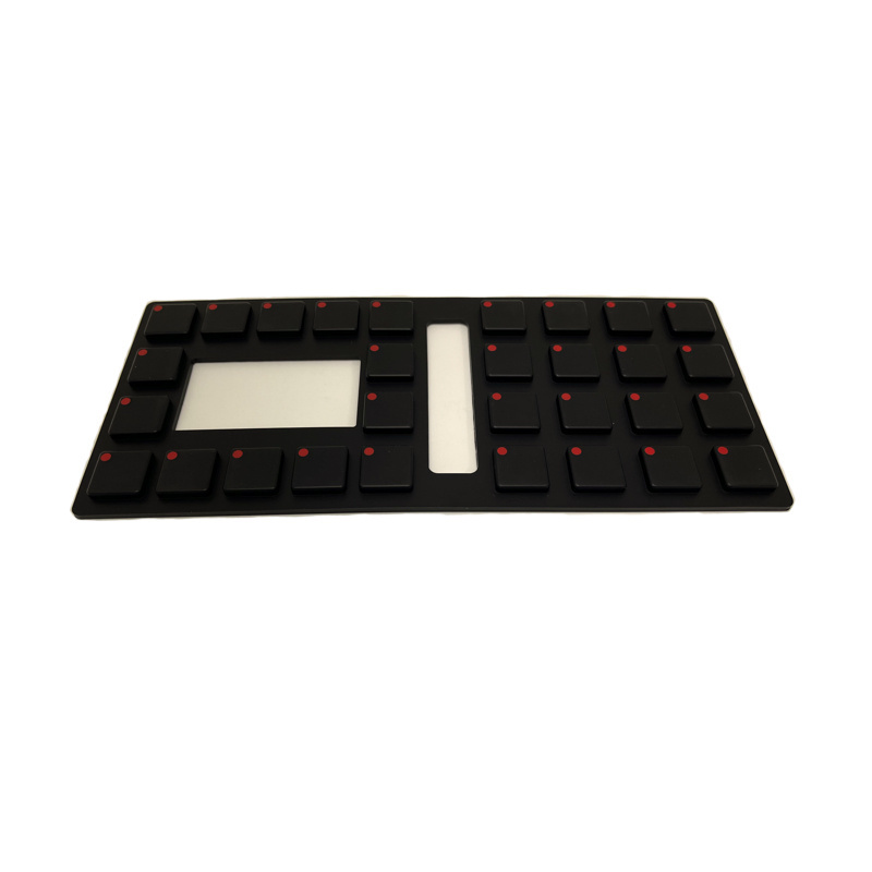 Wholesale Manufacturer's Metal Poly Dome IP65 Protection Level Graphic Overlay Rubber Keypad Button Telecommunication Equipment