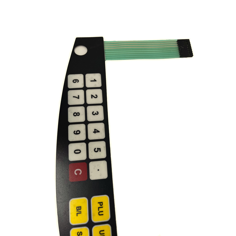 New Arrival Custom Graphic Overlay with Silk Screen Printing Rubber Keypad Button Material for Telecommunication Equipment