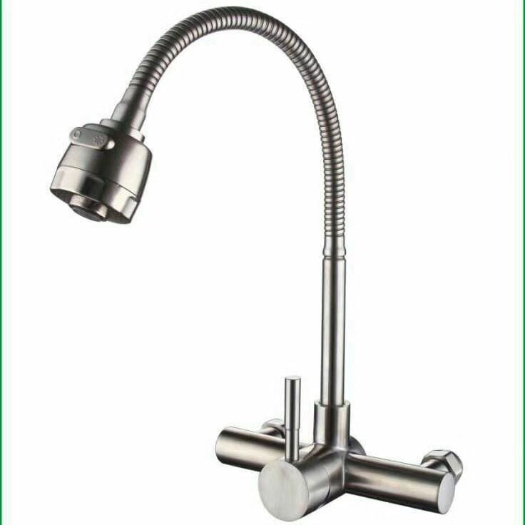 wall mounted   sus304 material spring  kitchen faucets