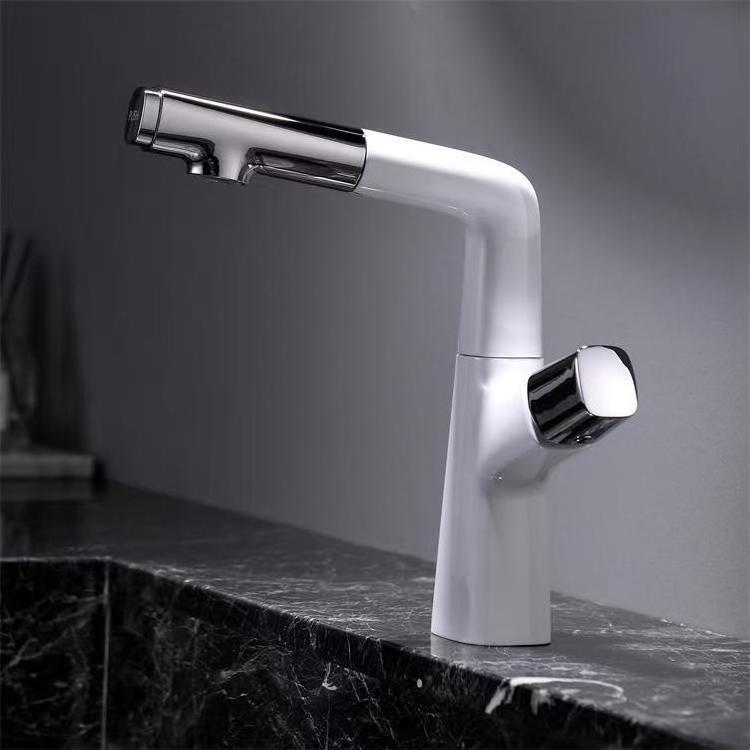 Popular Hot Sale Basin Faucet Fashion Brass Matte Black Single Handle Vanity Basin Faucet with pop-up Drain