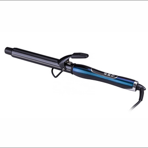 Professional  ceramic heating Barrels stable heating PTC heater heat up fast Lcd Titanium Barrel Curling Wand Curling Iron