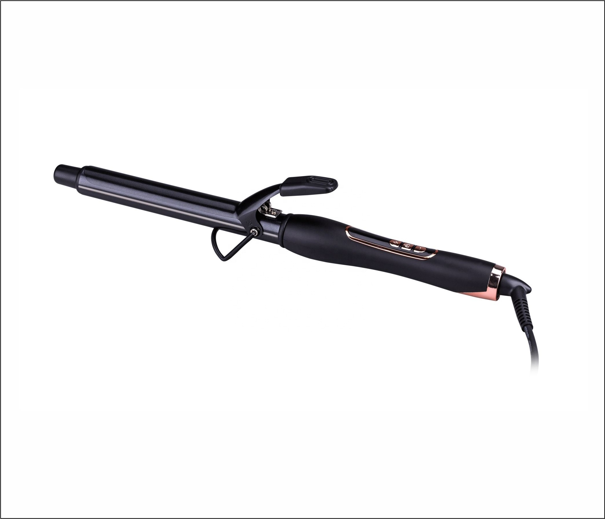 Professional  ceramic heating Barrels stable heating PTC heater heat up fast Lcd Titanium Barrel Curling Wand Curling Iron