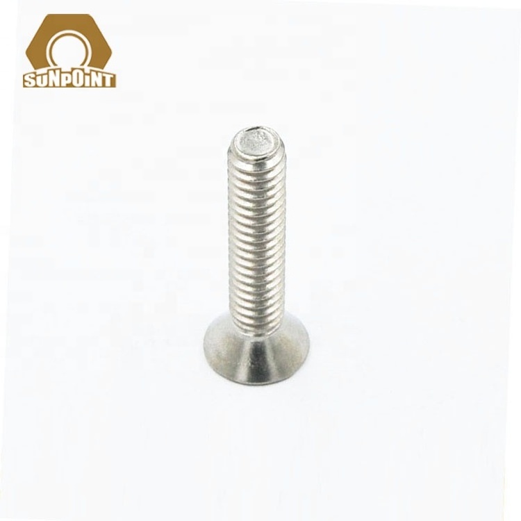 DIN965 Stainless Steel 304 Countersunk Cross Recessed Flat Head Machine Screw