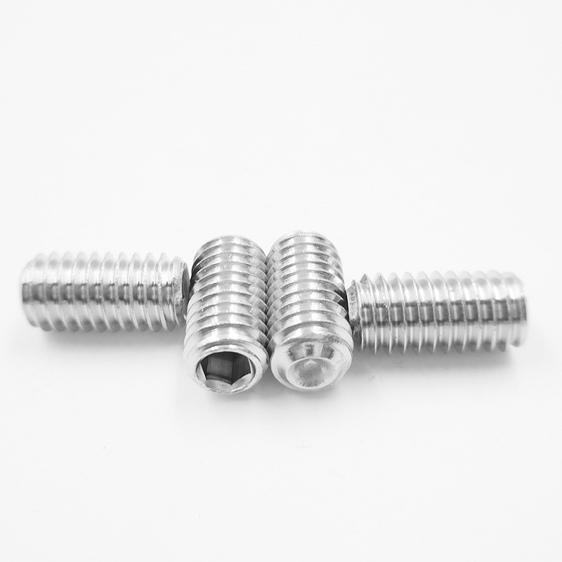 M2 M3 M4 M6 Din 916 931 self tapping Cup Point silver Stainless Steel hexagon hex socket set screw with cup point