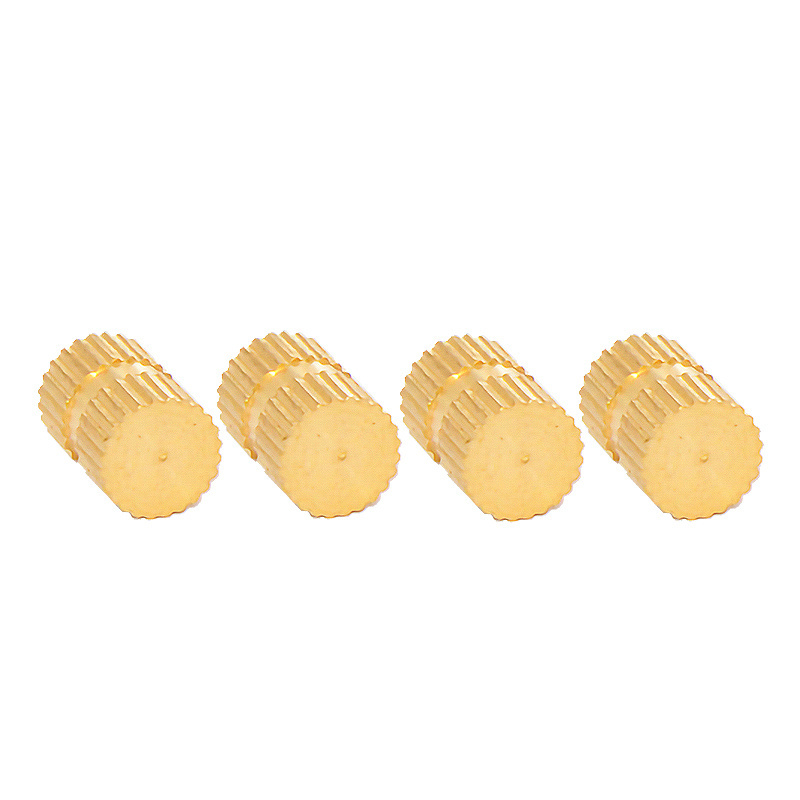 Sunpoint Copper nut GB809A embedded round nut straight knurled copper brass insert nut for wood