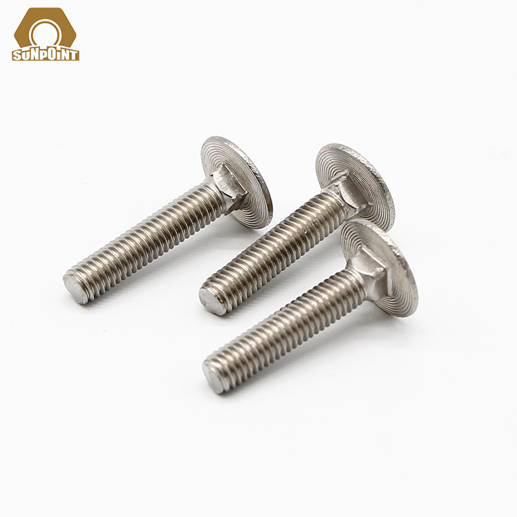 square hole with round head zinc plating din603 carriage bolt