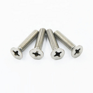 DIN965 Stainless Steel 304 Countersunk Cross Recessed Flat Head Machine Screw