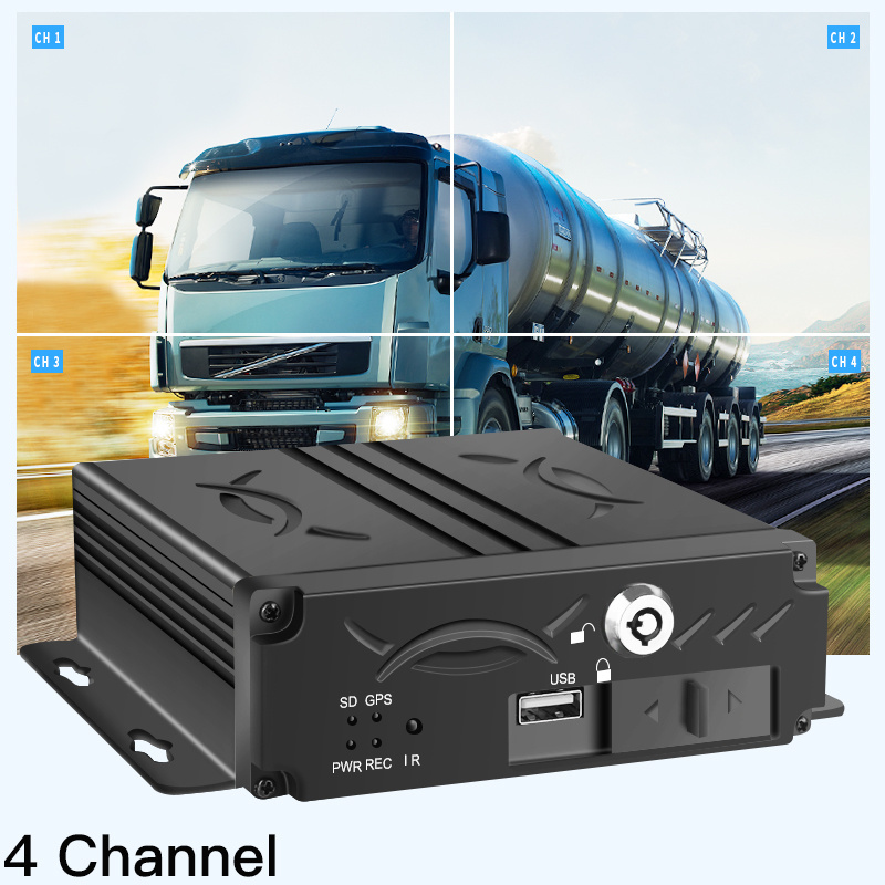 CCT 4 Channel SDD Local Truck MDVR Car Black Box H.264 1080P Video Recording CCTV DVR for Heavy Vehicles