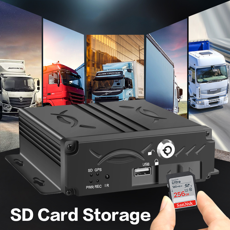 CCT 4 Channel SDD Local Truck MDVR Car Black Box H.264 1080P Video Recording CCTV DVR for Heavy Vehicles