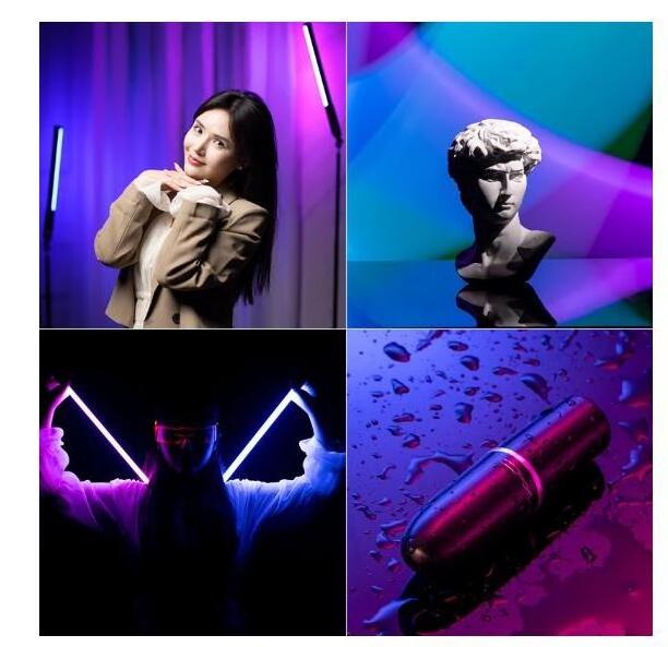 Ulanzi VL119 Handheld RGB Colorful Stick Light 19.68 inch Handheld LED Light Wand CRI 95+ 2500K-9000K Photography Studio Lamp