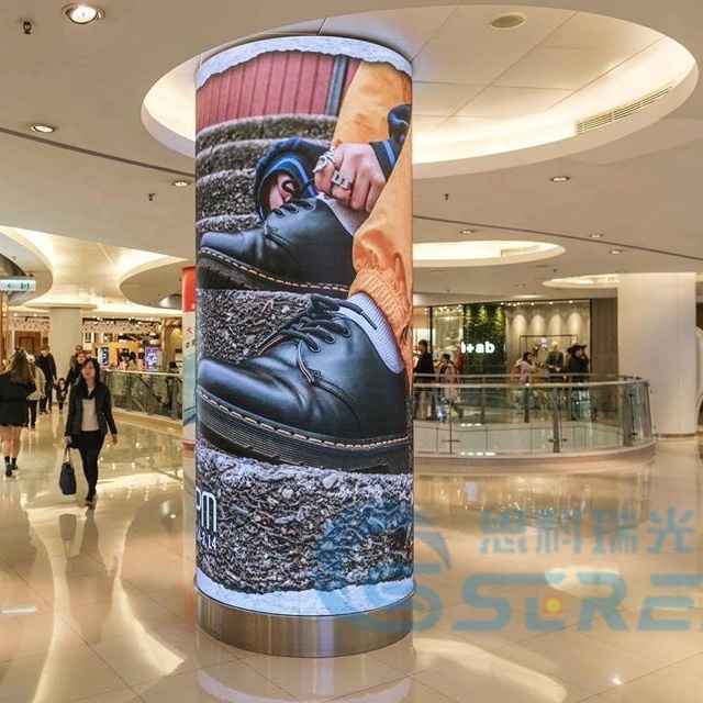 Indoor Outdoor flexibleP1.53 P1.86 P1.875 P2 P2.5 P3 P3.076 P4 P5 Round Shape Cylinder Column led display