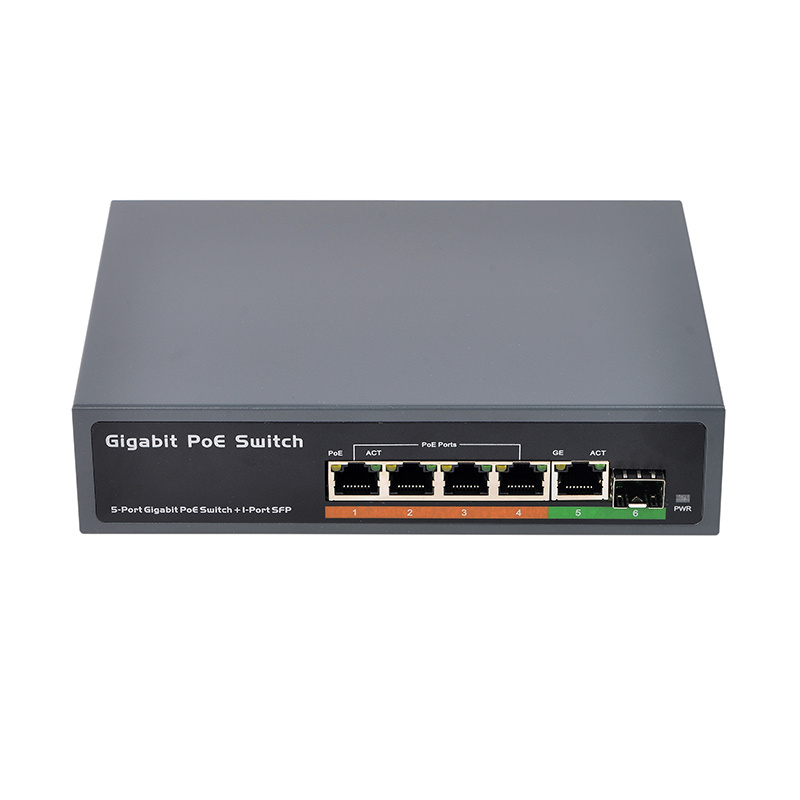 SDAPO PSE604GS 5 Port Gigabit Ethernet PoE Switch 4 Port 10/100/1000Mbps PoE Switch For Dahua IP Camera