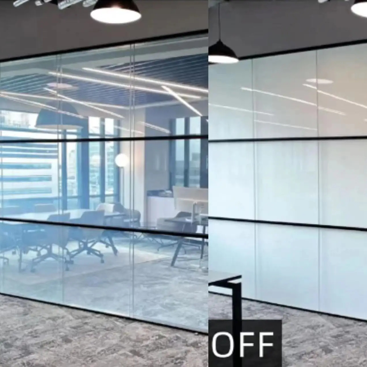 Privacy Smart glass can switch the window color electric smart pdlc film