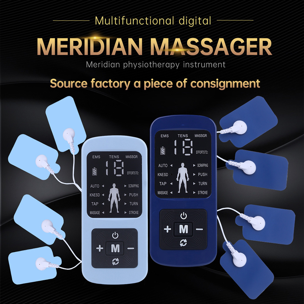 Tens Physical Therapy dual output massager Digital meridian Pulse Therapy muscle stimulation massager