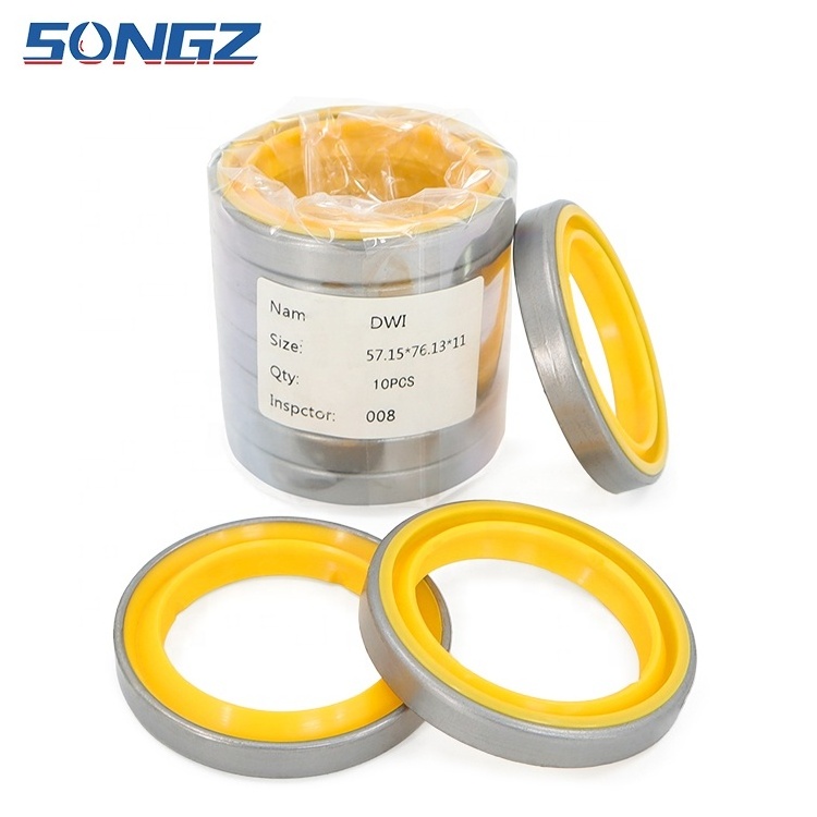 Excavator Rubber DWI Wiper Seal 57.15*76.13*11 Dust-proof  Seal for Cylinder oil Seal Ring