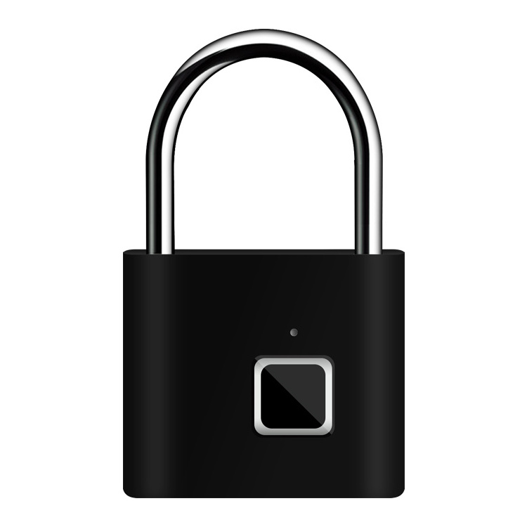 Factory Price Rechargeable Smart Fingerprint Padlock for Cabinet Small Electrical Security Pad Lock