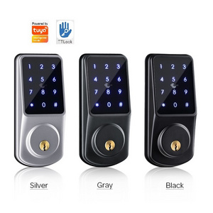 Smart Home Security Lock Tuya WiFi / TTLock Ble Keyless Door Entry Locking System Deadbolt Lock for Main Gate