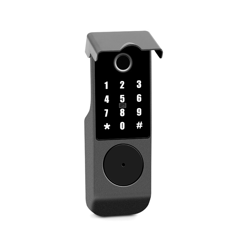 Ip54 Fingerprint Wireless Lock Dual Sides Smart Gate Lock With Bluetooth Door Lock Metal Case  D4-W