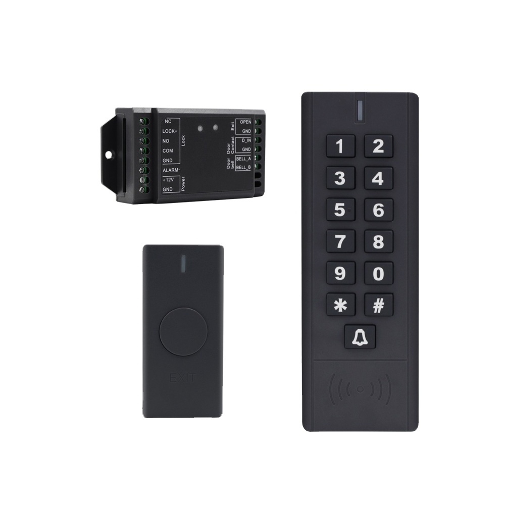 Secukey 433MHz Wireless Access Control Kit Keypad+ Mini controller+Wireless Exit Button