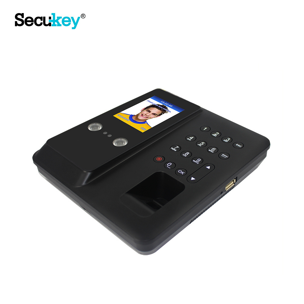 Secukey F11 Smart Face and Fingerprint Recognition Time Attendance Machine Wifi With Clock In Biometric Device