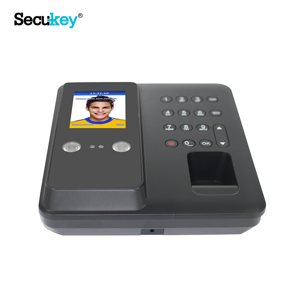 Secukey F11 Smart Face and Fingerprint Recognition Time Attendance Machine Wifi With Clock In Biometric Device