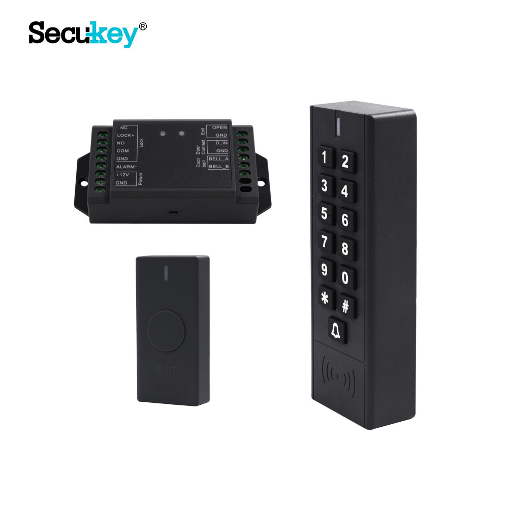 Secukey 433MHz Wireless Access Control Kit Keypad+ Mini controller+Wireless Exit Button