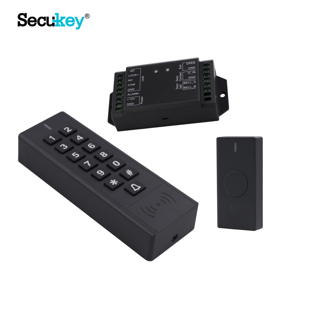 Secukey 433MHz Wireless Access Control Kit Keypad+ Mini controller+Wireless Exit Button