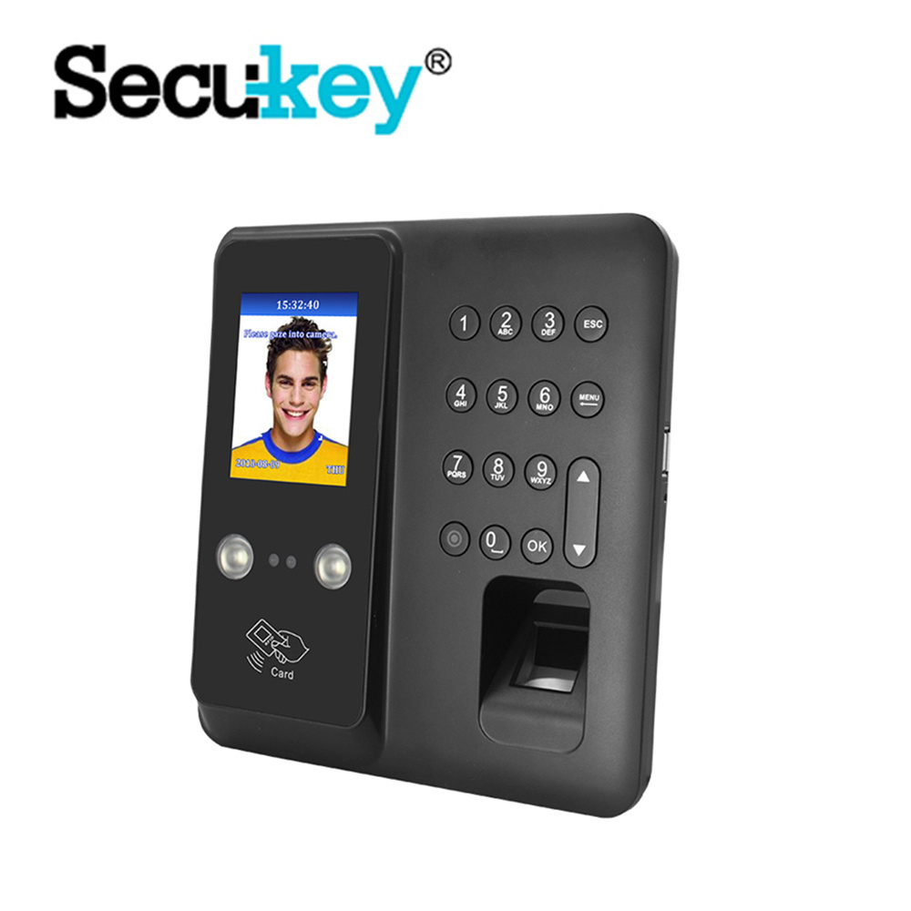 Secukey F12 Biometric Fingerprint and Face Time Attendance System Time Recording Machine