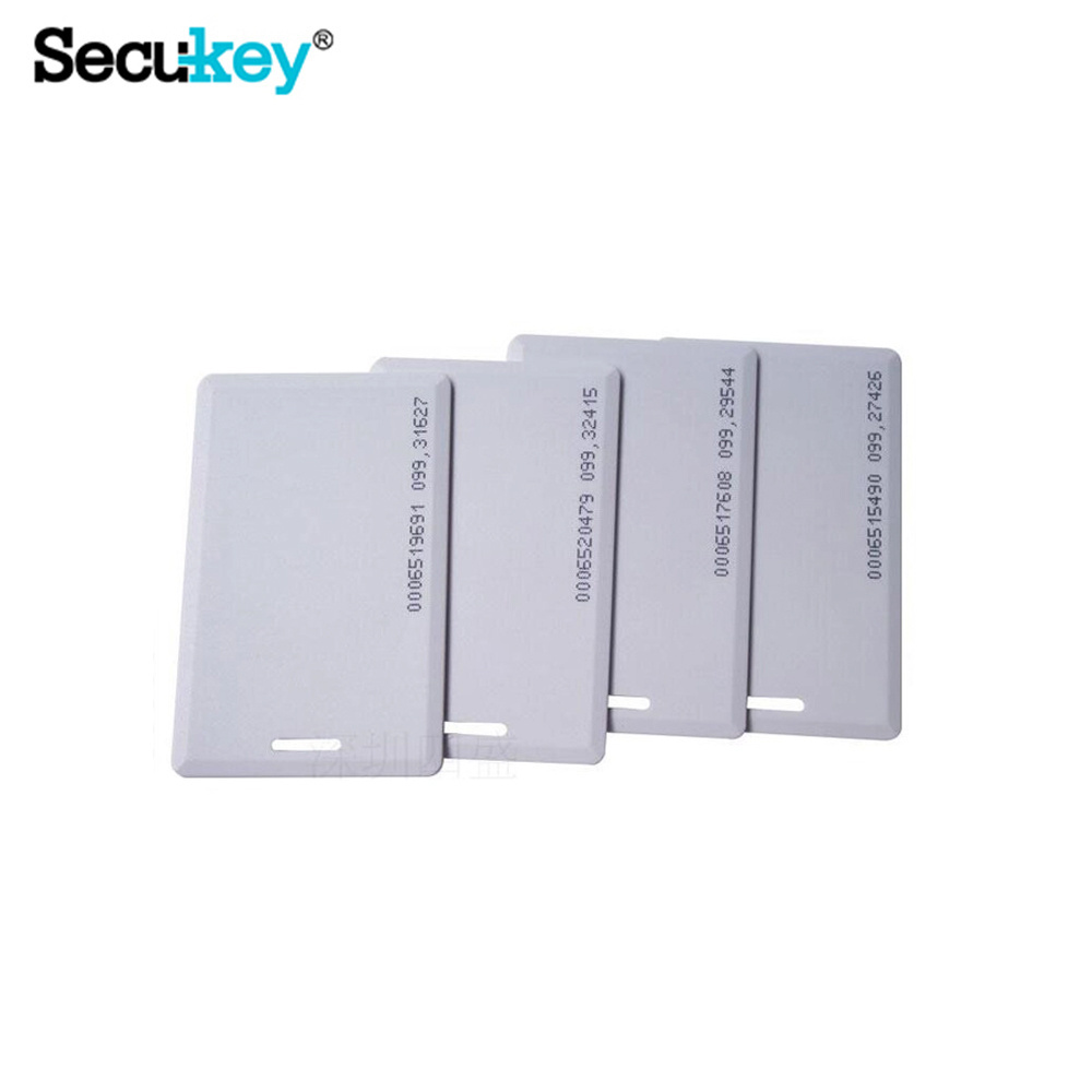 Secukey Printable White Blank EM card EM4100 TK4100 proximity 125khz LF rfid cards