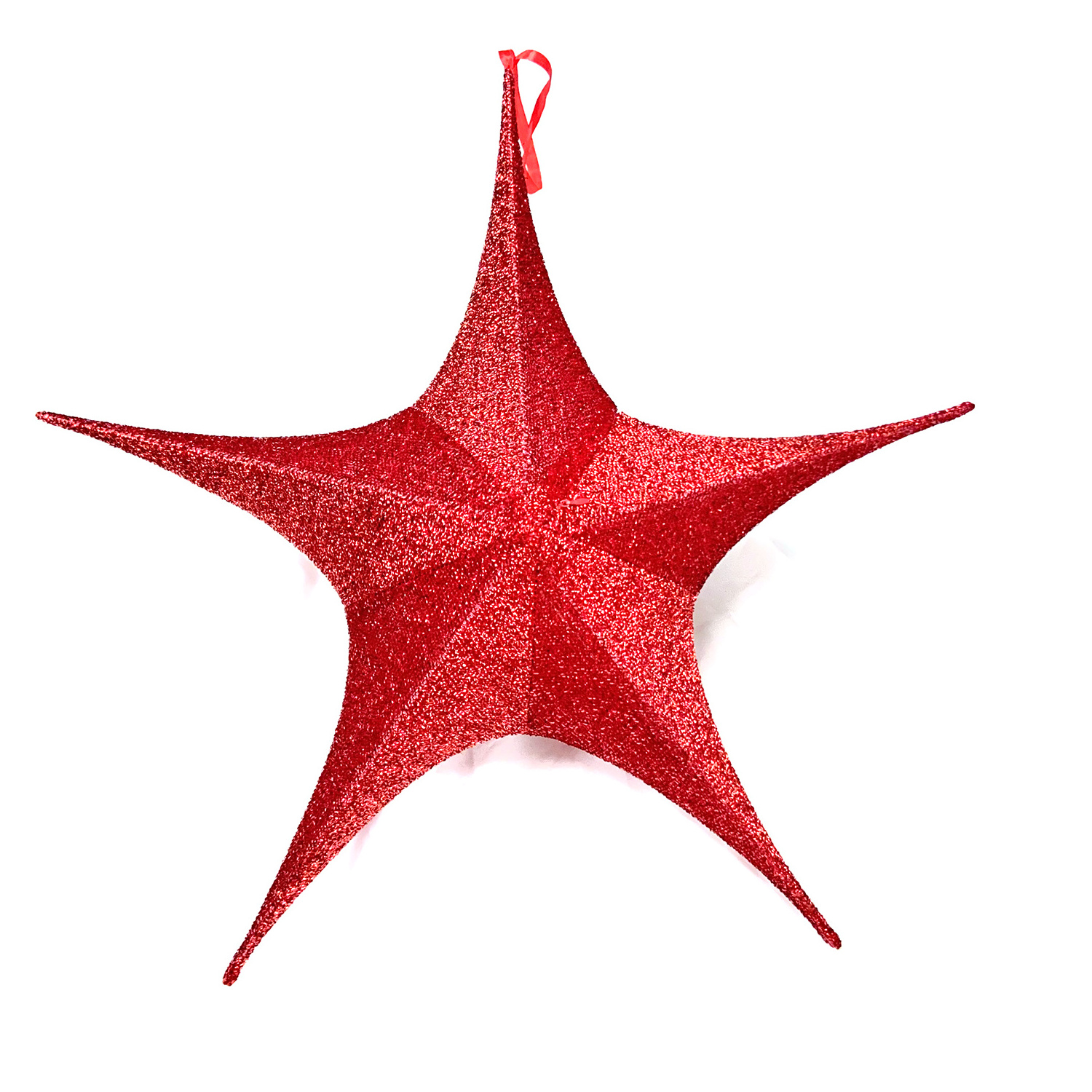 Hanging ornaments Christmas decoration 65cm foldable red Christmas star